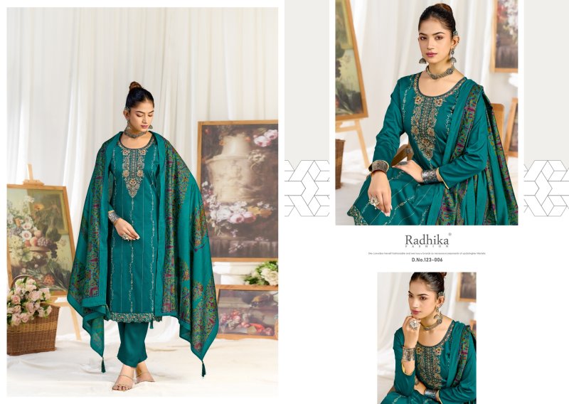 Zeenat By Radhika Azara Zam Cotton Dress Material